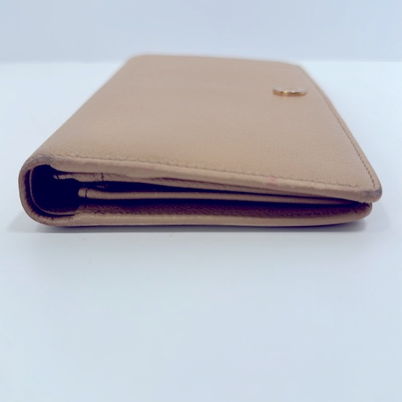 Authentic CHANEL COCO Mark Bi-fold Long Wallet- Beige - Picture 7 of 14